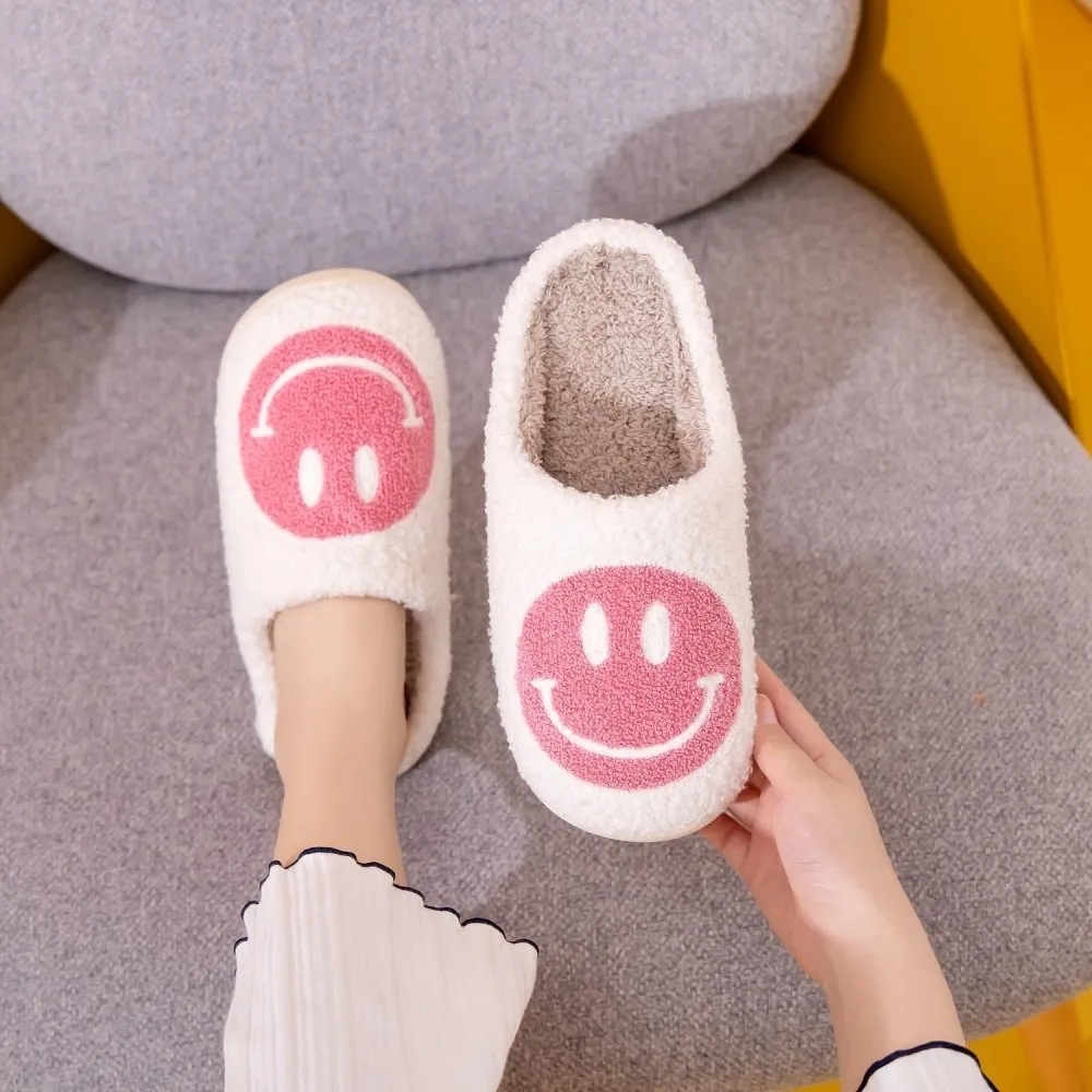 Melody Smiley Face Slippers Open Toe Slides