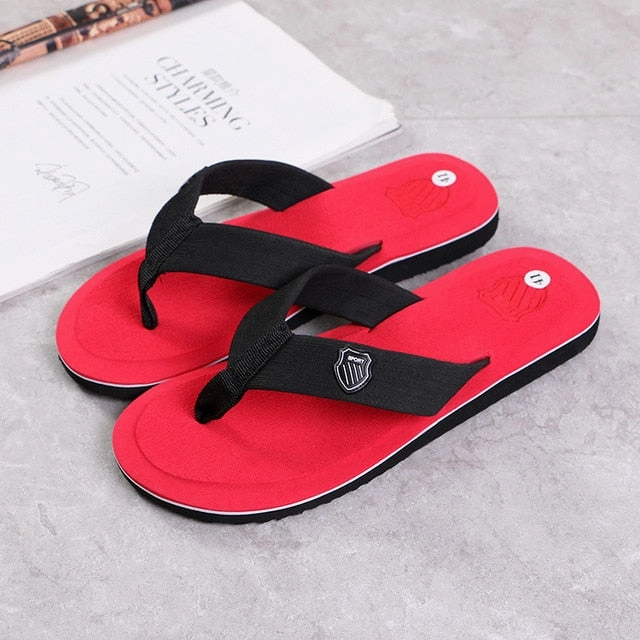 Cushion Slippers ZYYZYM Flip Flops Men Slippers Summer Anti-skid Outdoor Light Casual Beach Male Sandals Household Slipper