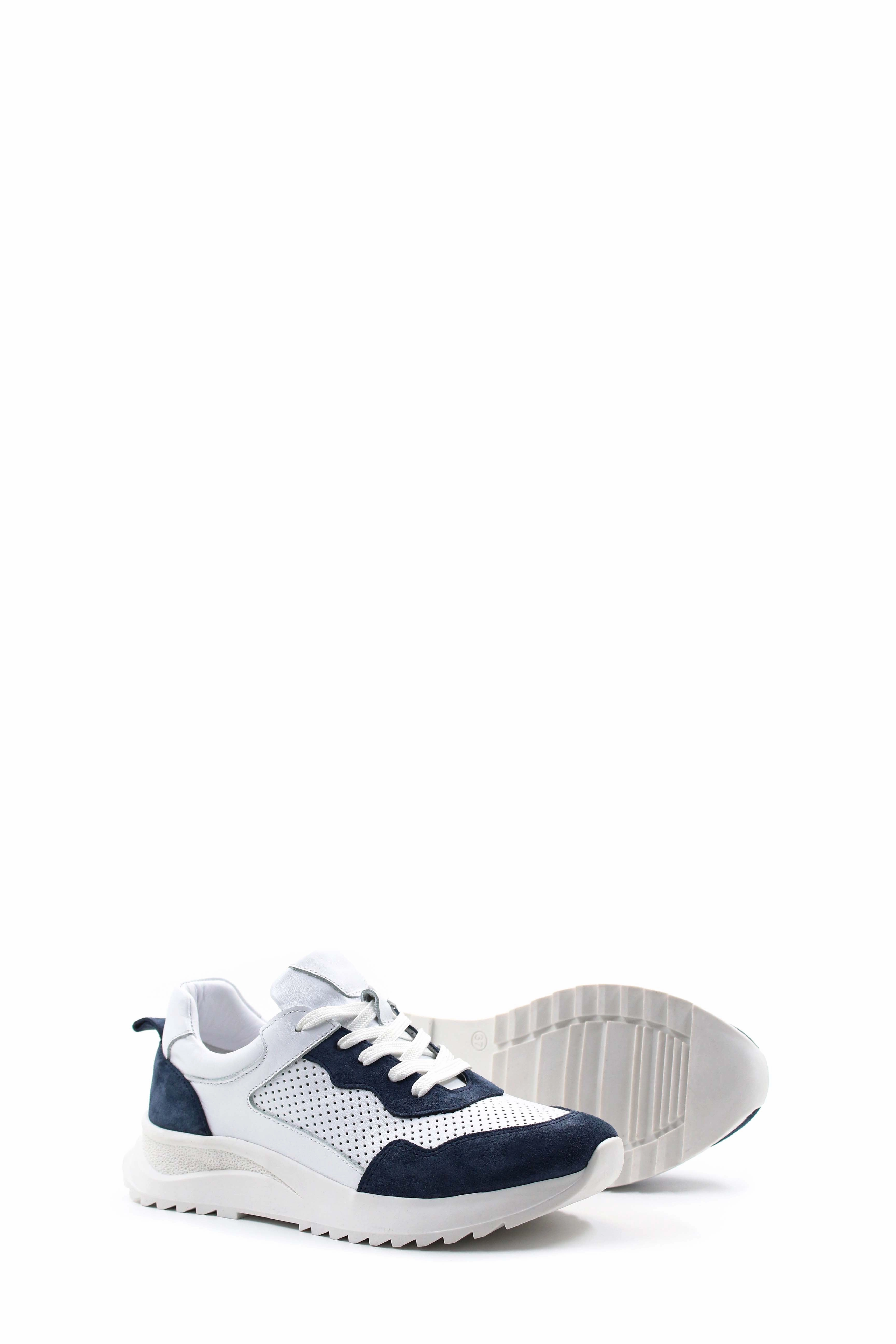 Dunk High Retro Casual Shoes FST Genuine Leather Women's Casual Shoes 757ZA24036 Denim White - Feltham