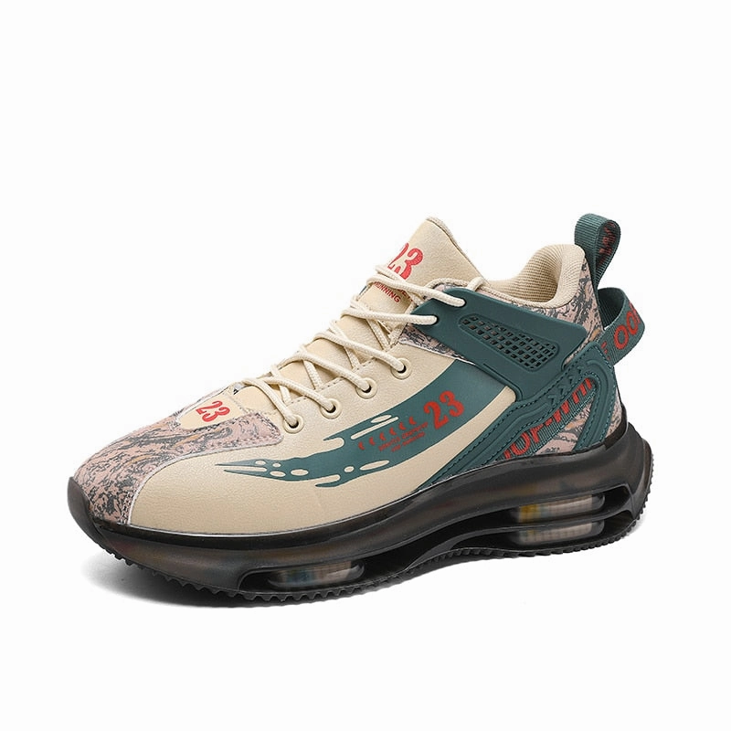 Men's Fashion Outdoor Jogging Sneakers - Mesh Breathable Cushioning - Black Basket Footwear in Big Sizes Stay Stylish and Active with best running shoes Flat Shoes Business Casual