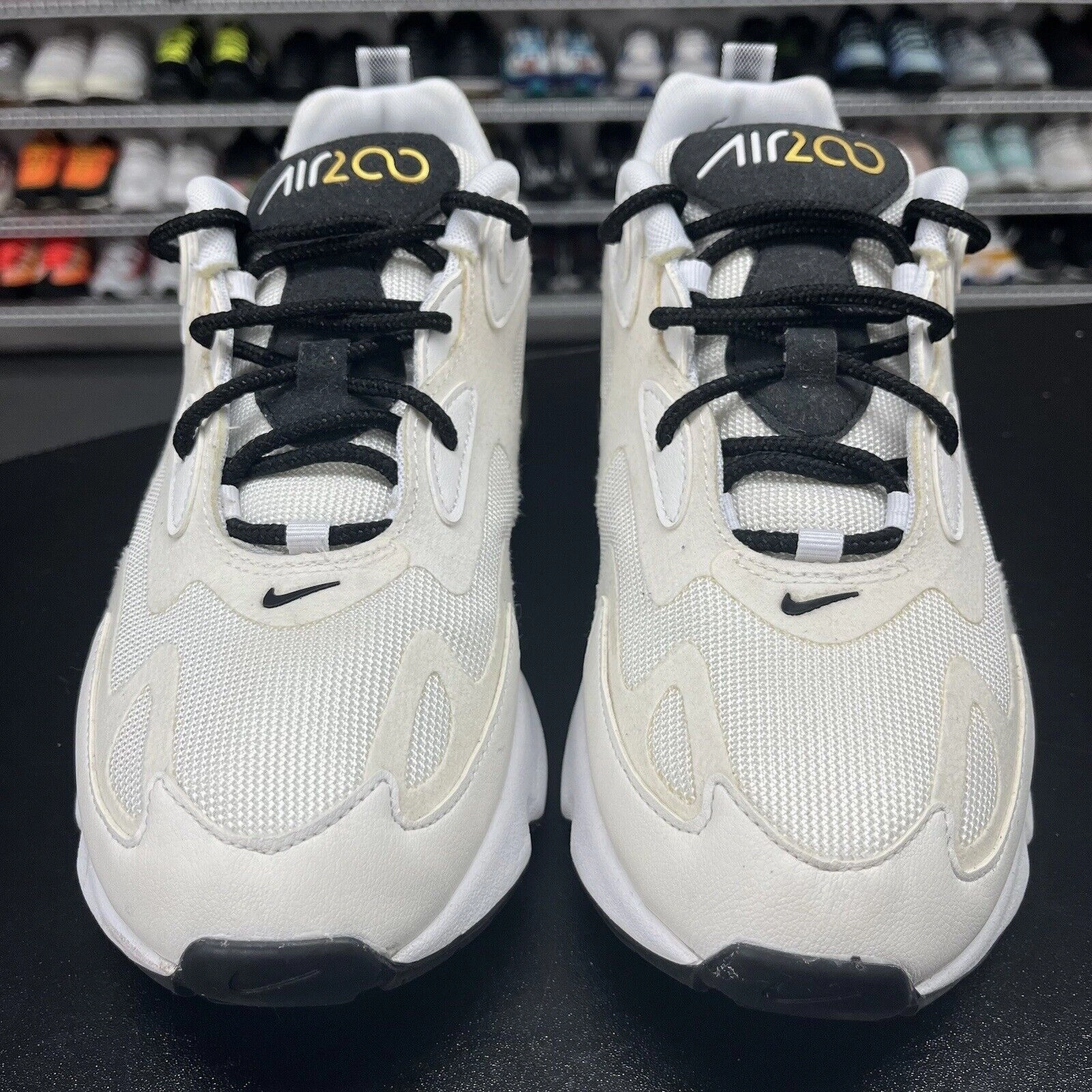 Asics Gel-excite 9 Running Shoes Nike Air Max 200 Metallic Gold Men's Sneakers White Shoes AQ2568-102 Size 8