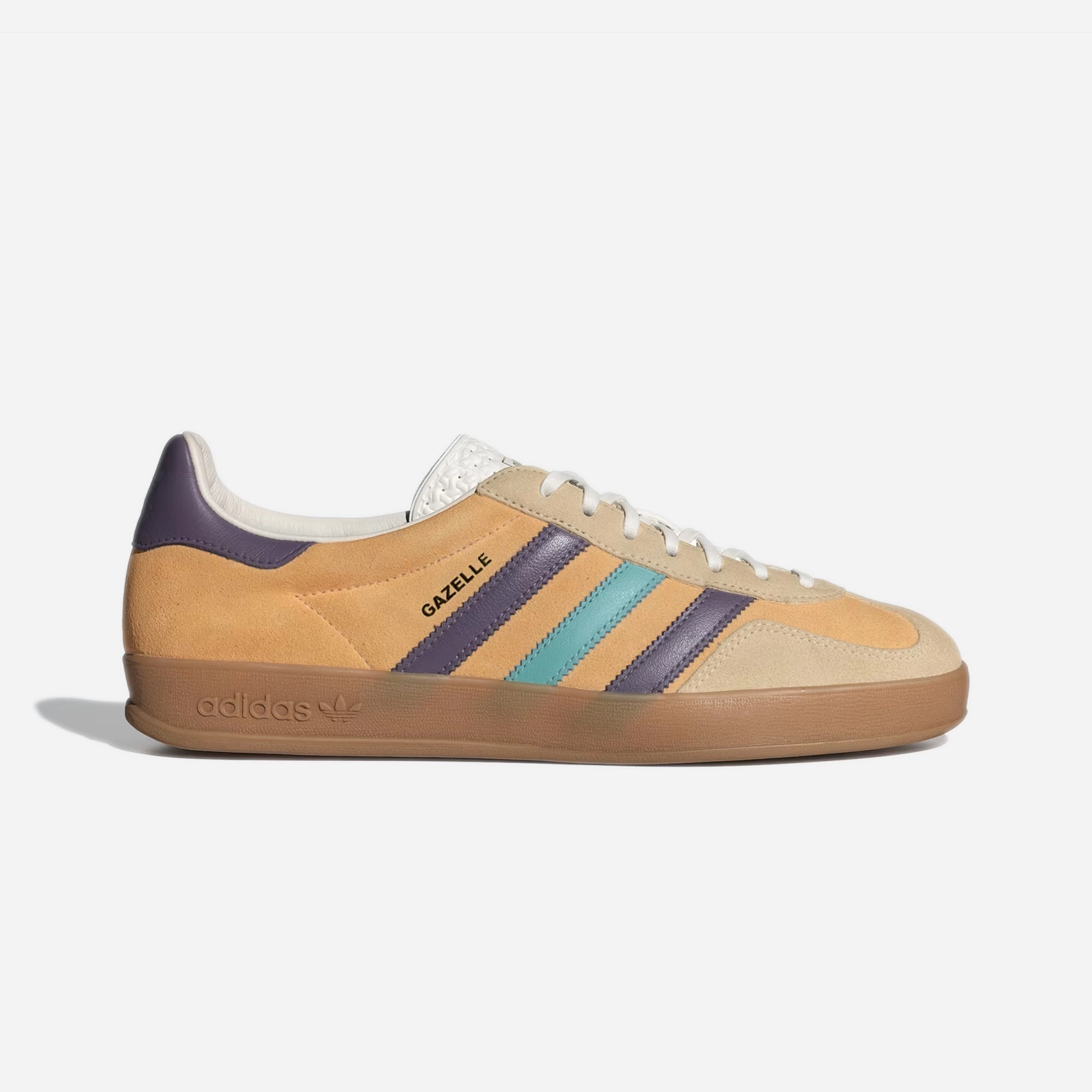 Adidas Originals | GAZELLE INDOOR { GLOW ORANGE/VIOLET/OFF WHITE Formotion Adidas Shoes