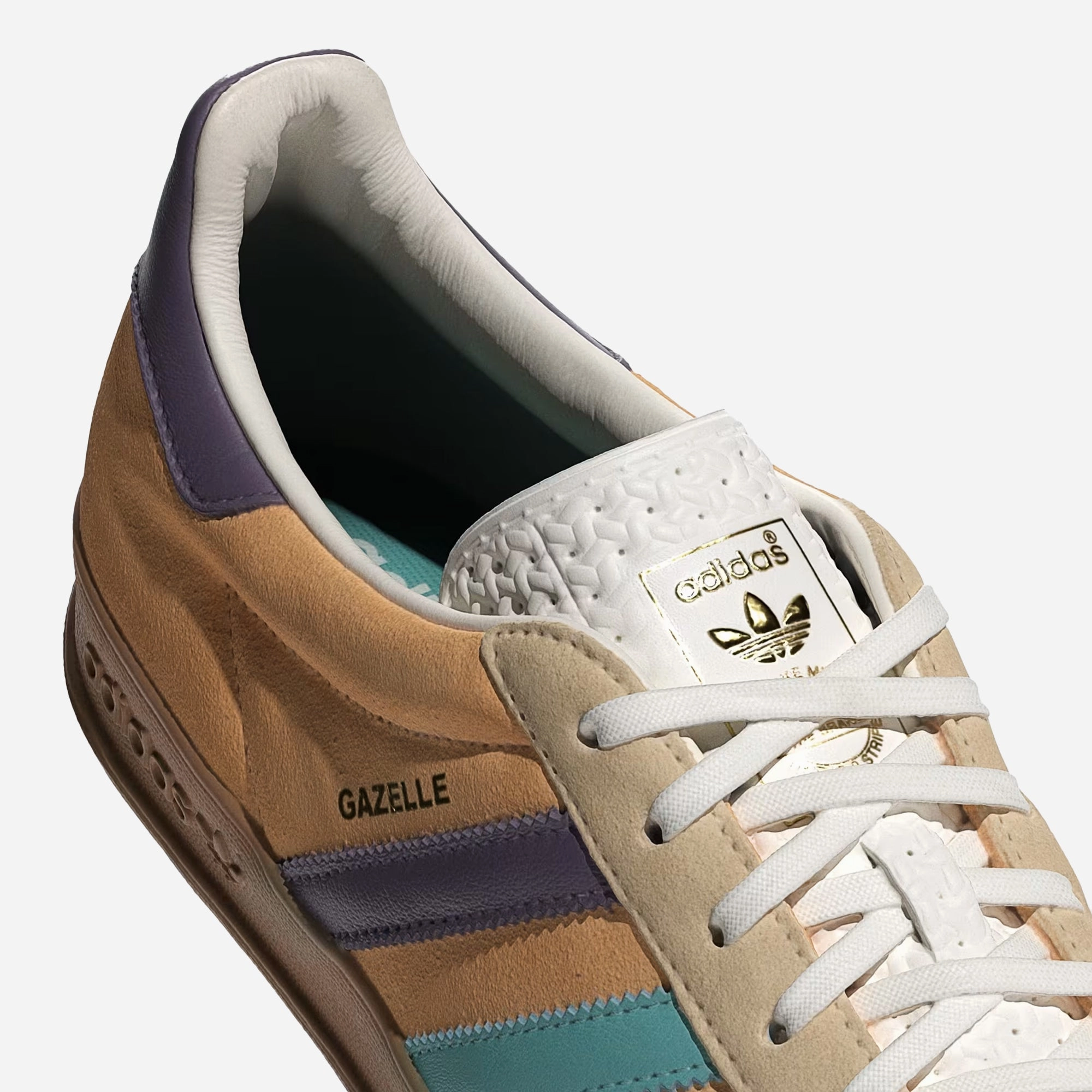 Adidas Fc Bayern Shoes Adidas Originals | GAZELLE INDOOR { GLOW ORANGE/VIOLET/OFF WHITE
