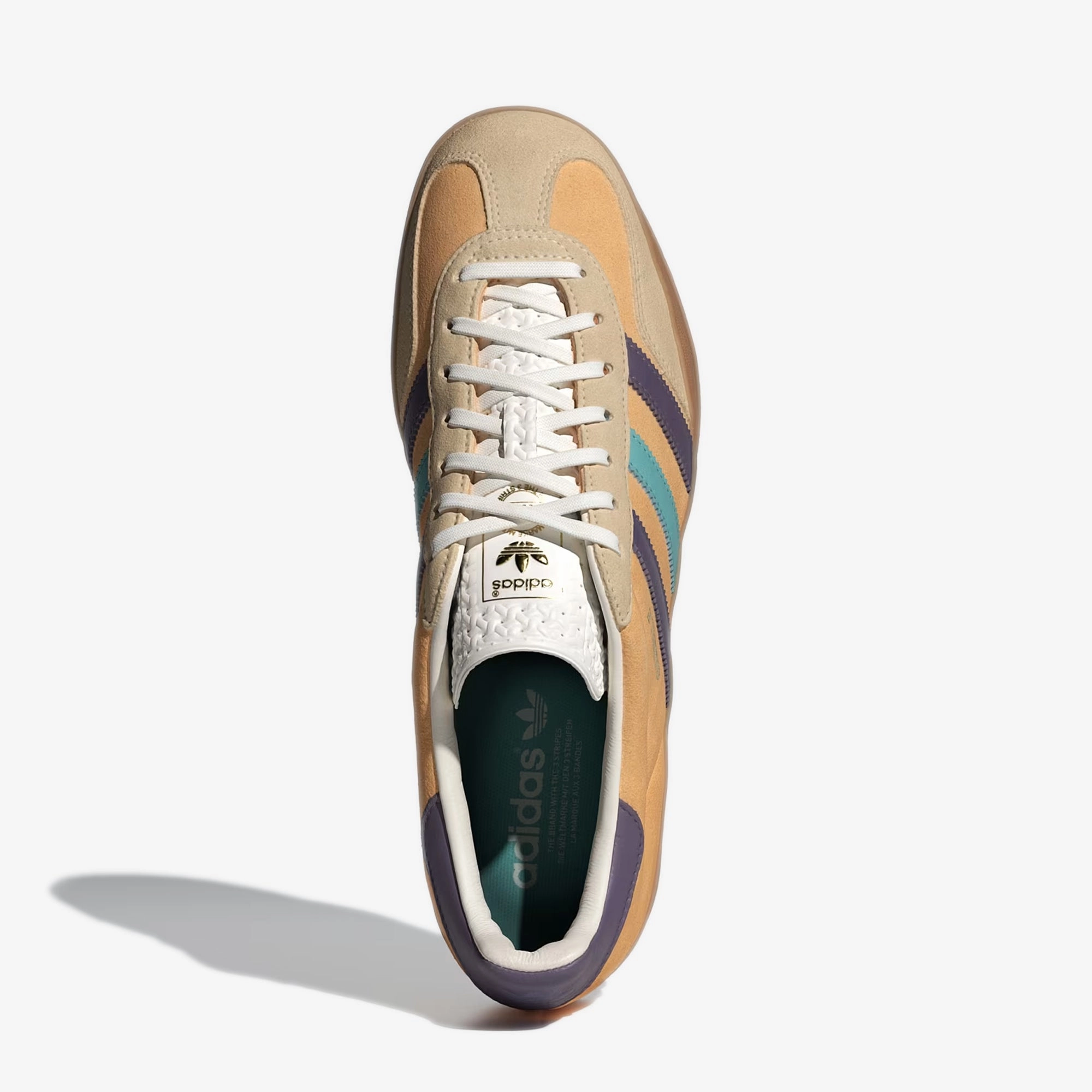 Adidas Gamecourt 2 Tennis Shoes Adidas Originals | GAZELLE INDOOR { GLOW ORANGE/VIOLET/OFF WHITE