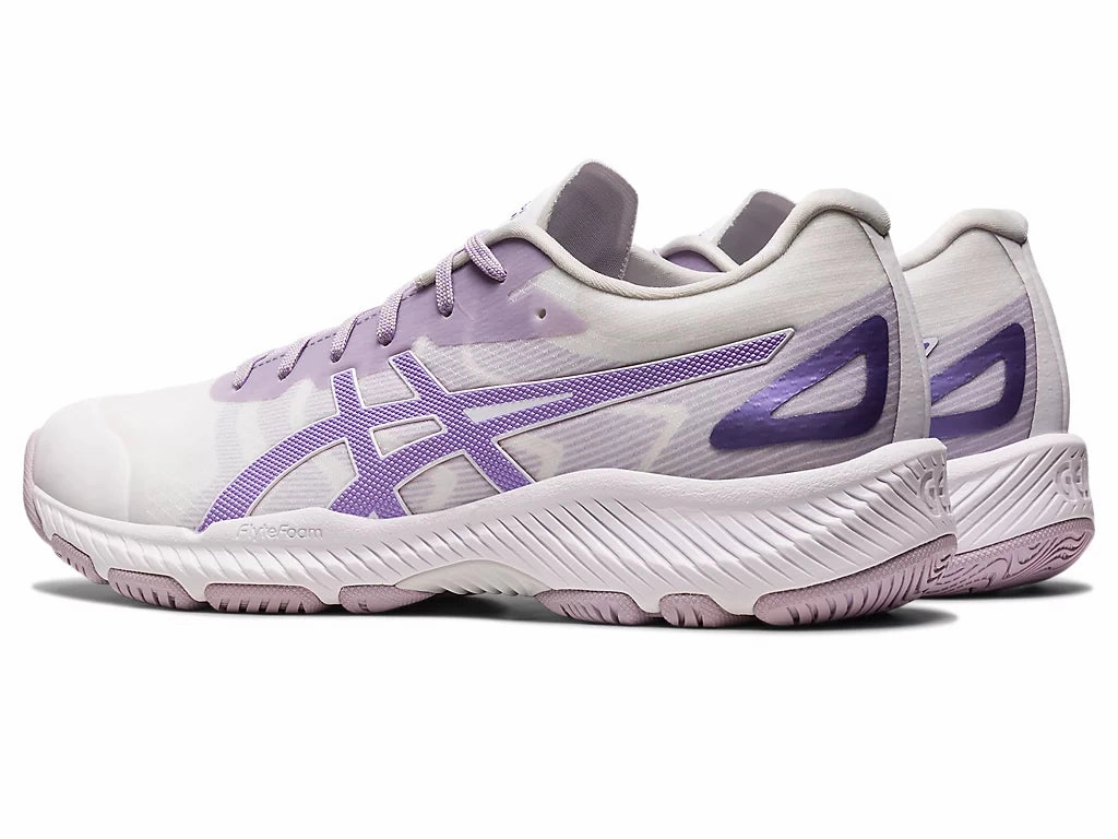 Asics Netburner Professional FF 3 Womens White/Digital Violet Asics Shoes Nimbus 19