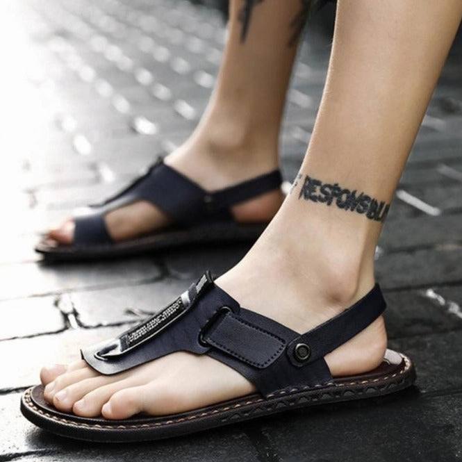 Men Sandals Slip On Fashion Flip Flops Platform Thong Sandals