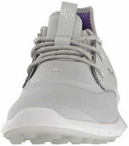 PUMA Women's Ignite Spikeless Sport WMNS Golf Shoe, Gray Violet Silver-Royal Purple, 8.5 Medium US Asics Jb Wrestling Shoes