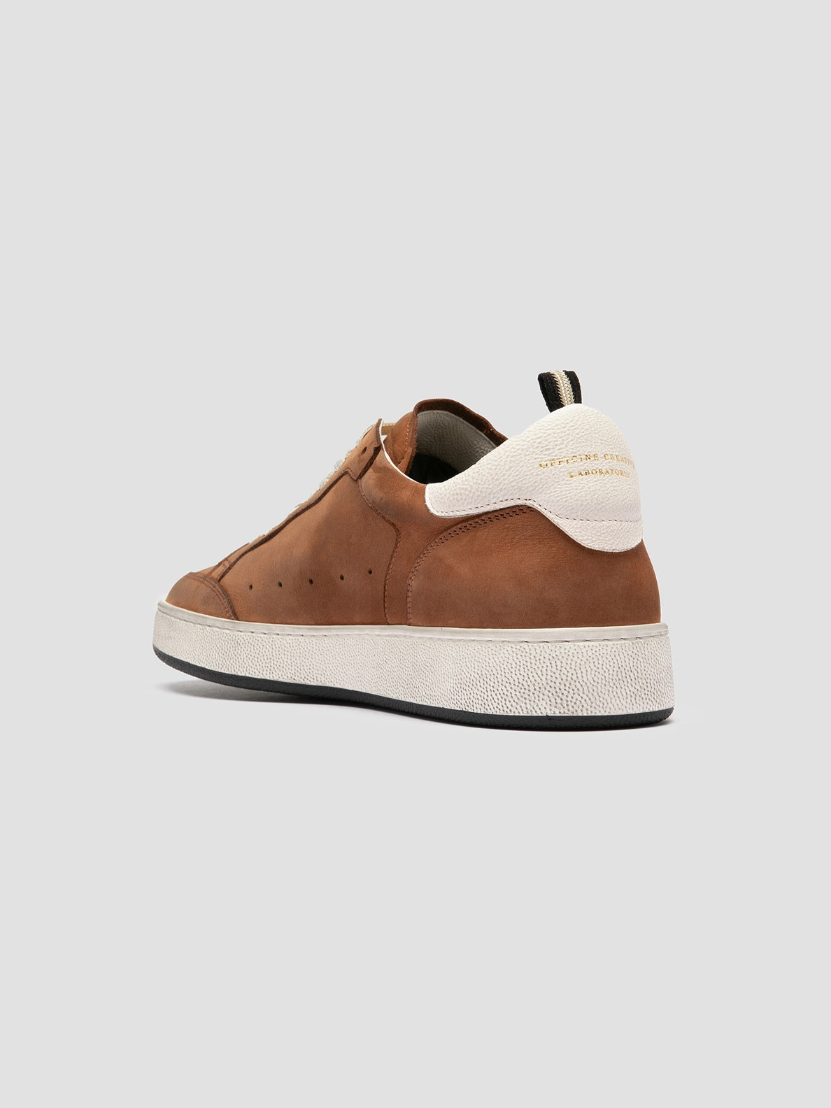 THE ANSWER 002 - Brown Leather and Suede Low Top Sneakers Ou Sneakers