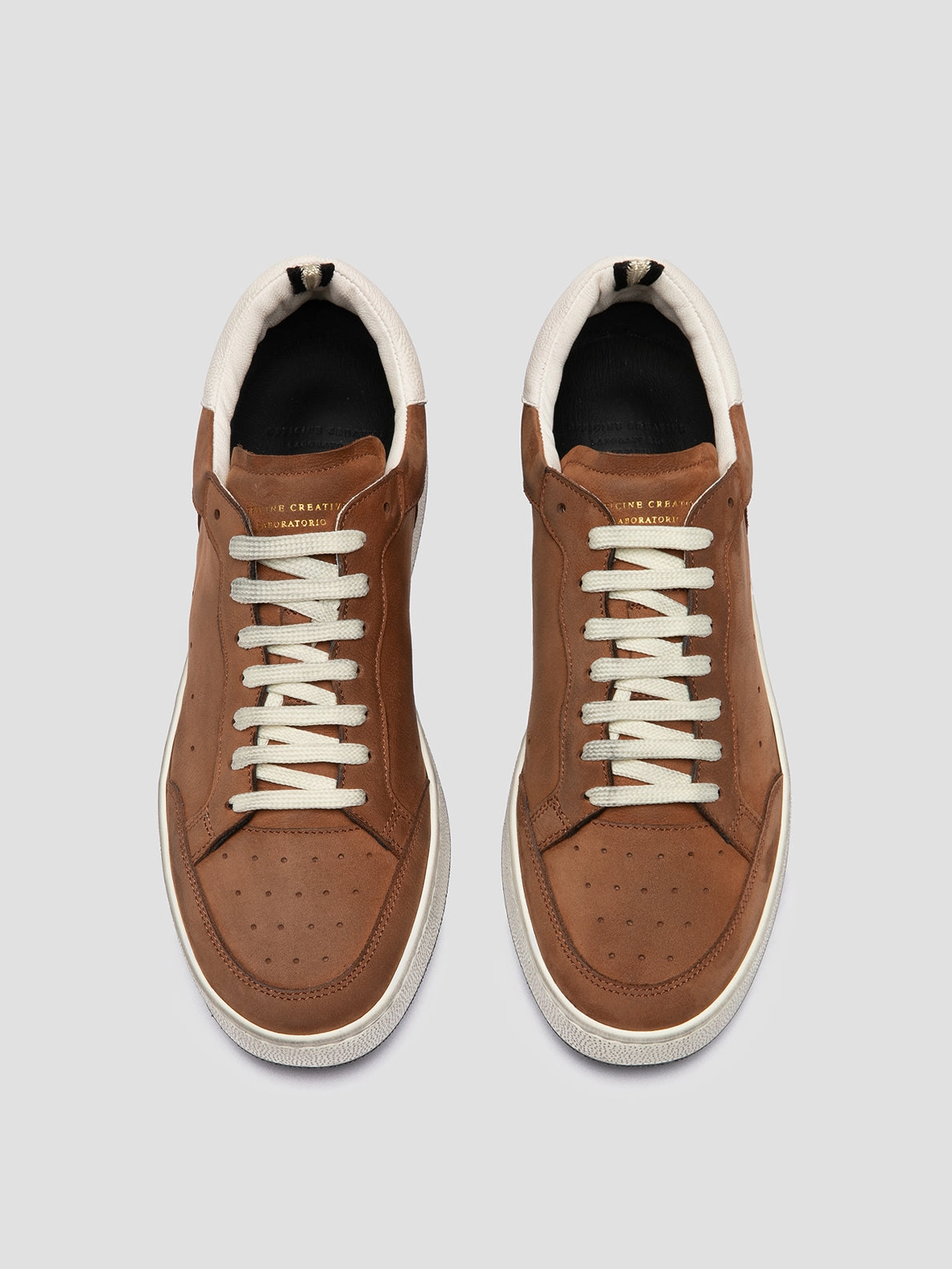 Shop Sneakers Deals THE ANSWER 002 - Brown Leather and Suede Low Top Sneakers