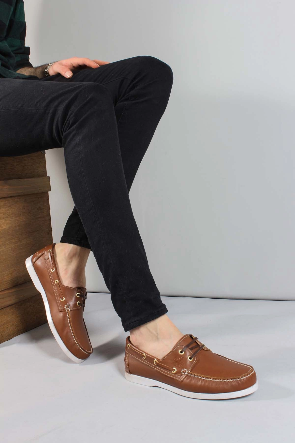 FST Genuine Leather Men's Casual Shoes 858XATIMBIR Tabacco - Azusa Camel Active Casual Shoes