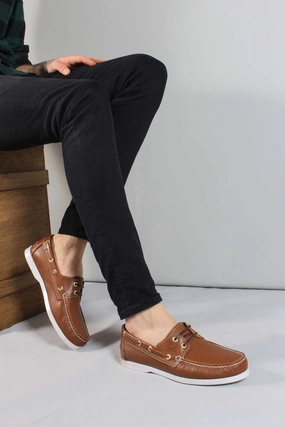 FST Genuine Leather Men's Casual Shoes 858XATIMBIR Tabacco - Azusa Cloud Shoes Casual