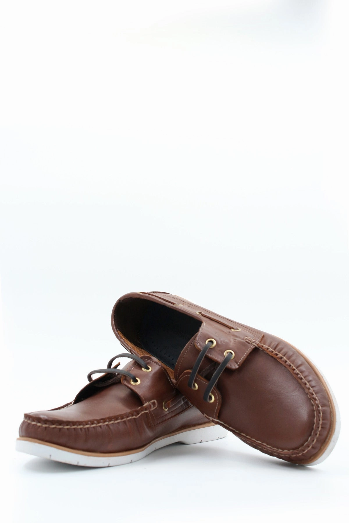 FST Genuine Leather Men's Casual Shoes 858XATIMBIR Tabacco - Azusa Casual Shoes With Wide Feet