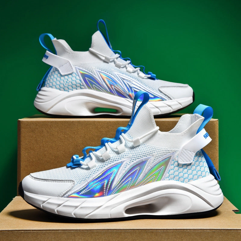 Ultralight Flying Woven Breathable Sequin Lace-up Socks Shoes Old Shoes Men Blazer Mid '77 Essential Casual Shoes