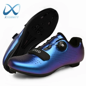 Ultralight Self-Locking Cycling Cleat Shoes Pedal Racing Road Fold Up Flat Shoes