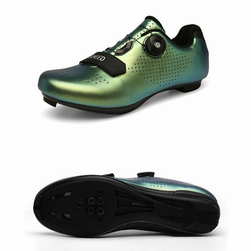 Cotton Flat Shoes Ultralight Self-Locking Cycling Cleat Shoes Pedal Racing Road
