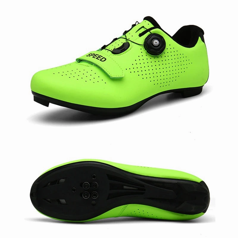 Ultralight Self-Locking Cycling Cleat Shoes Pedal Racing Road Wedding Shoes Flats Lace