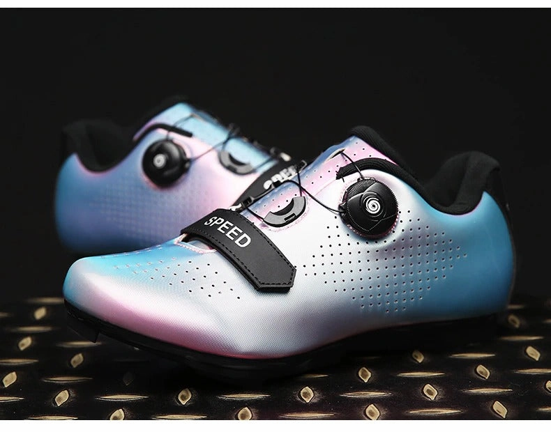 Comfortable Shoes For Flat Feet Ultralight Self-Locking Cycling Cleat Shoes Pedal Racing Road