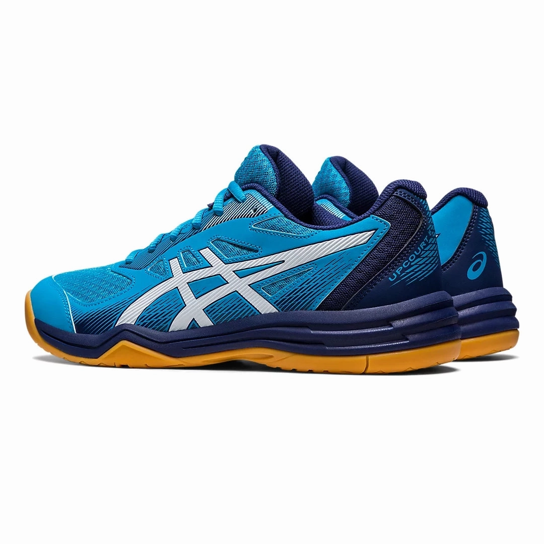 ASICS Upcourt 5 Men's Badminton Shoes Island Blue / White Asics Best Cushioned Shoes