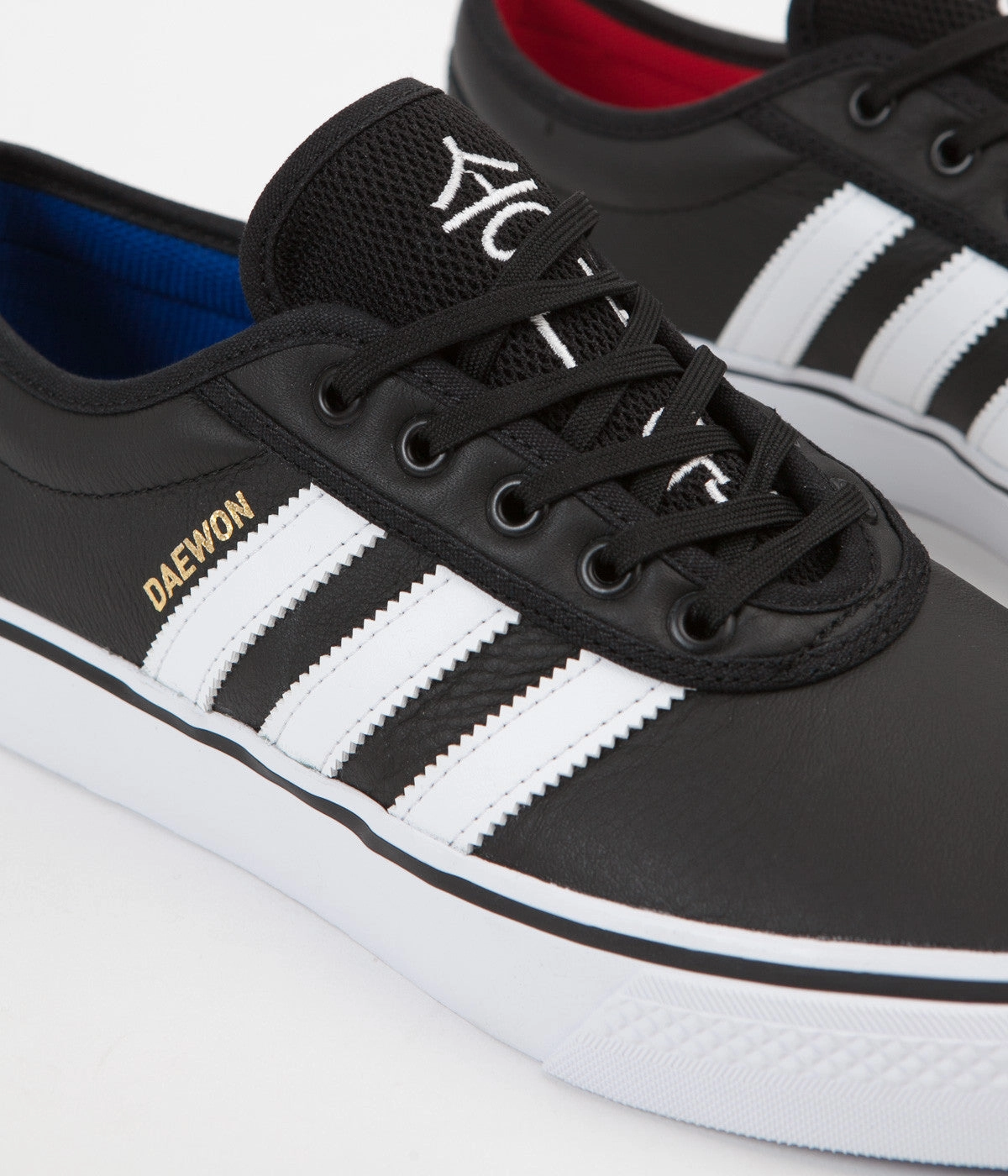 Adidas Adi-Ease x Daewon Shoes - Core Black / White / Gold Metallic Special Adidas Shoes