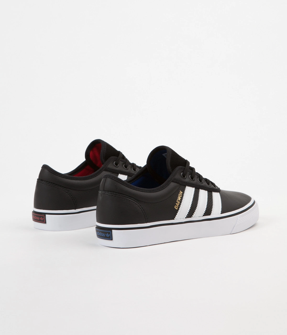 Adidas Adi-Ease x Daewon Shoes - Core Black / White / Gold Metallic Run Dmc Adidas Shoes