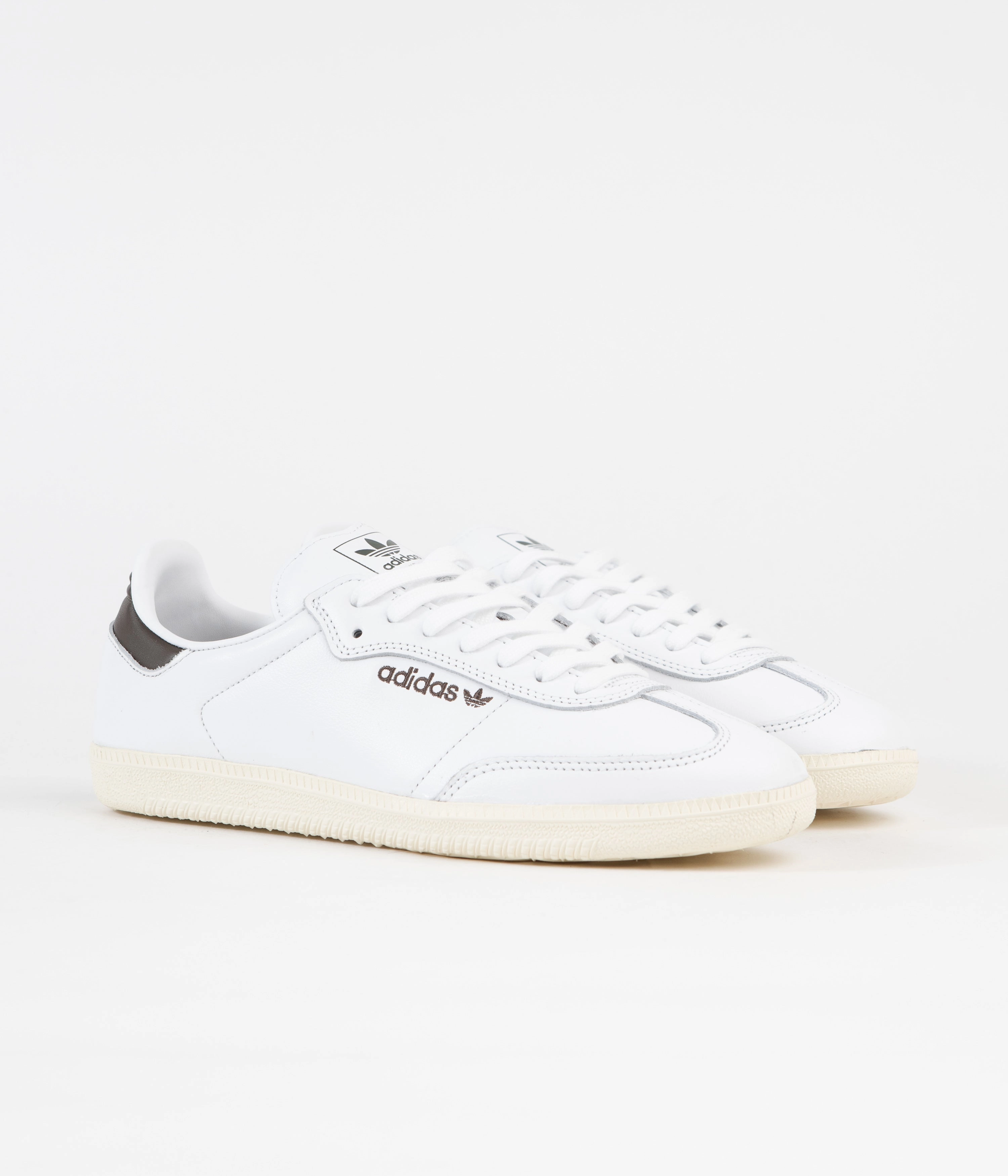 Adidas Samba ADV Shoes - FTWR White / FTWR White / Shadow Olive Adidas Army Shoes