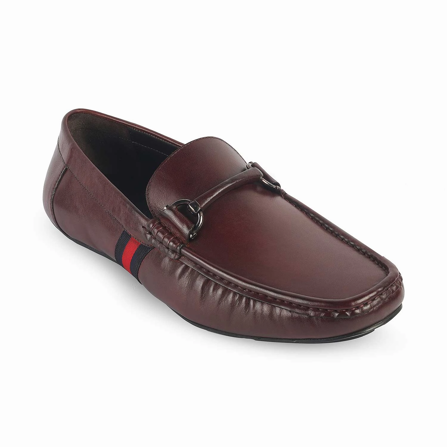 Above The Ground Loafers Tresmode Monoco Wine Men's Leather Driving Loafers