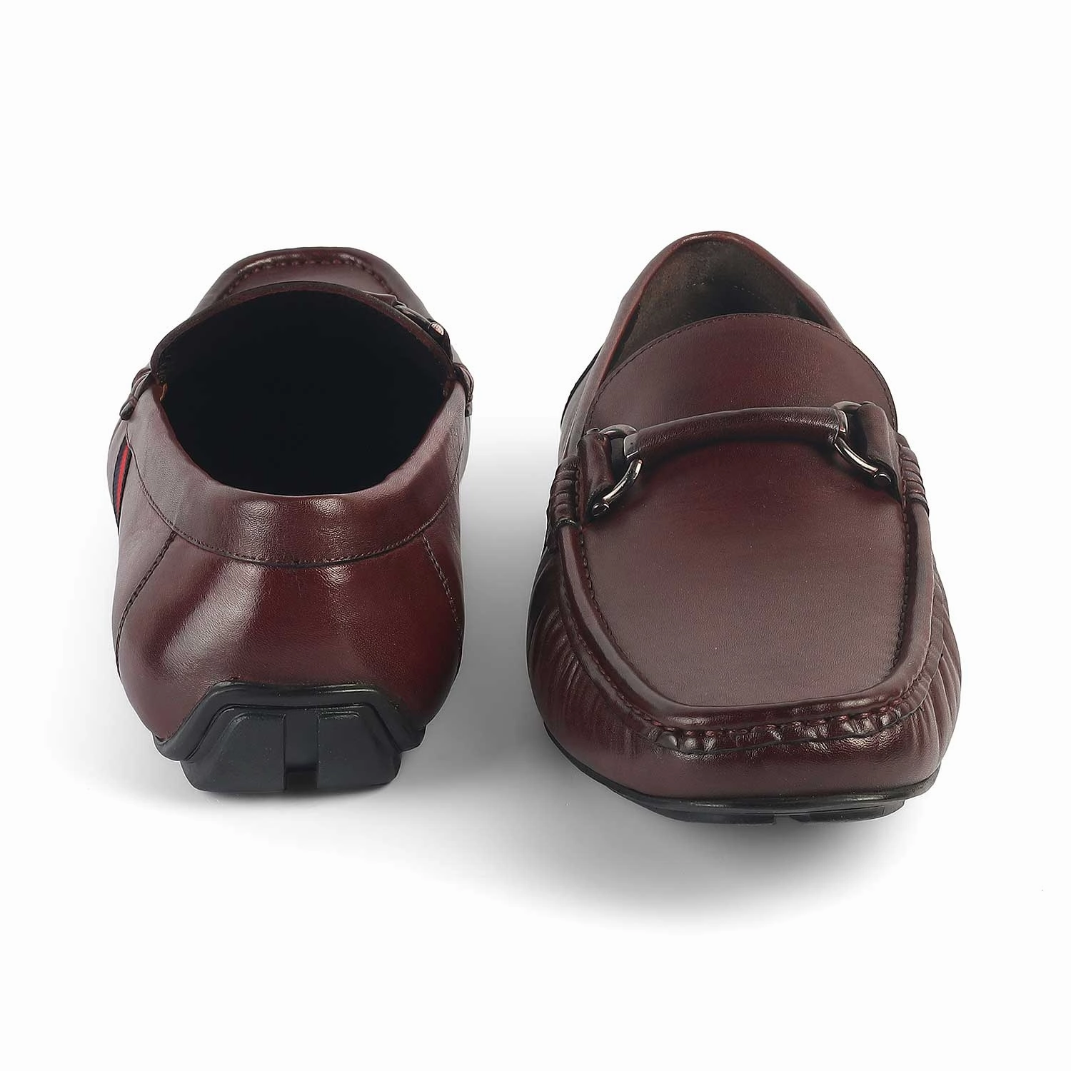Tresmode Monoco Wine Men's Leather Driving Loafers Casual Leather Loafers