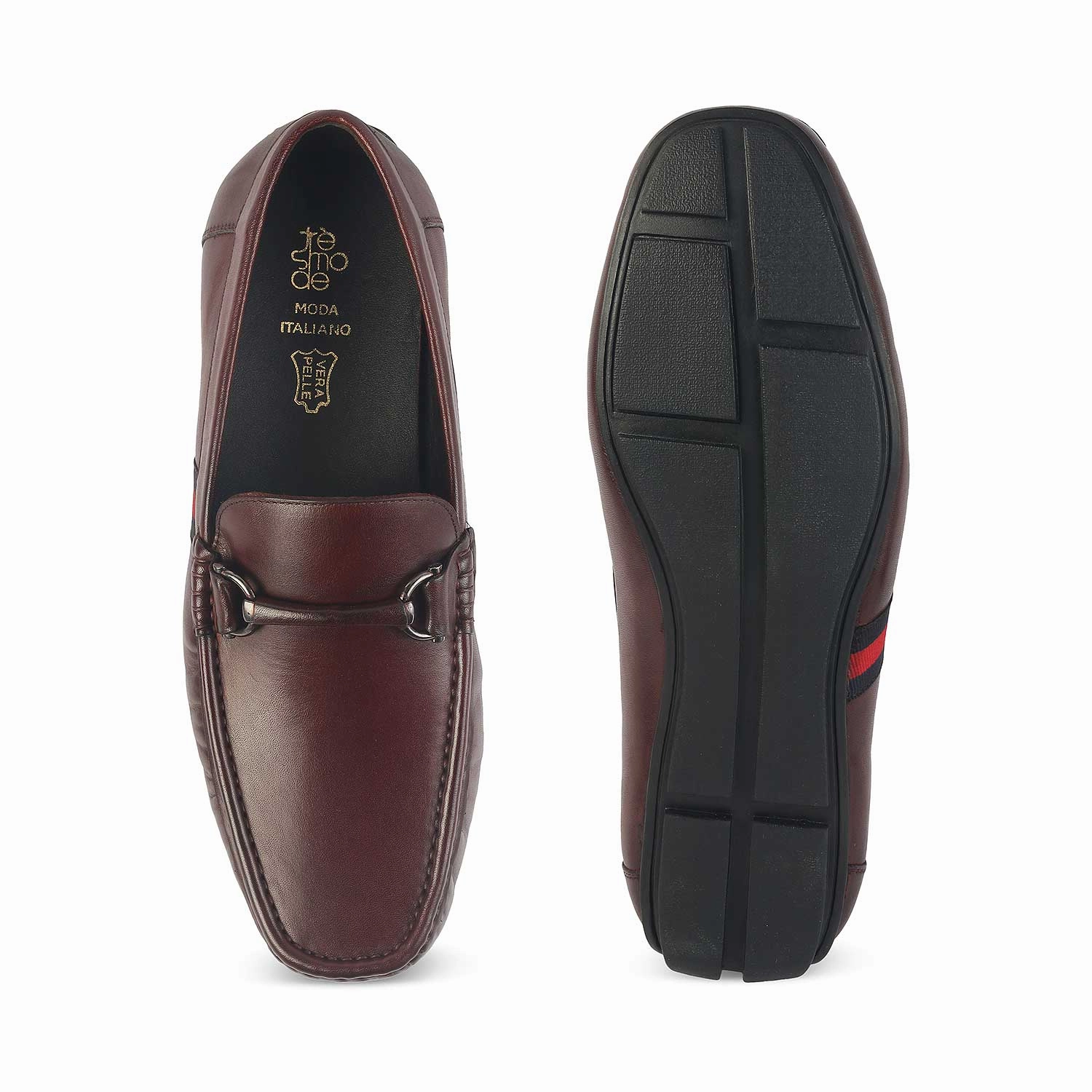 Loafers Interview Tresmode Monoco Wine Men's Leather Driving Loafers