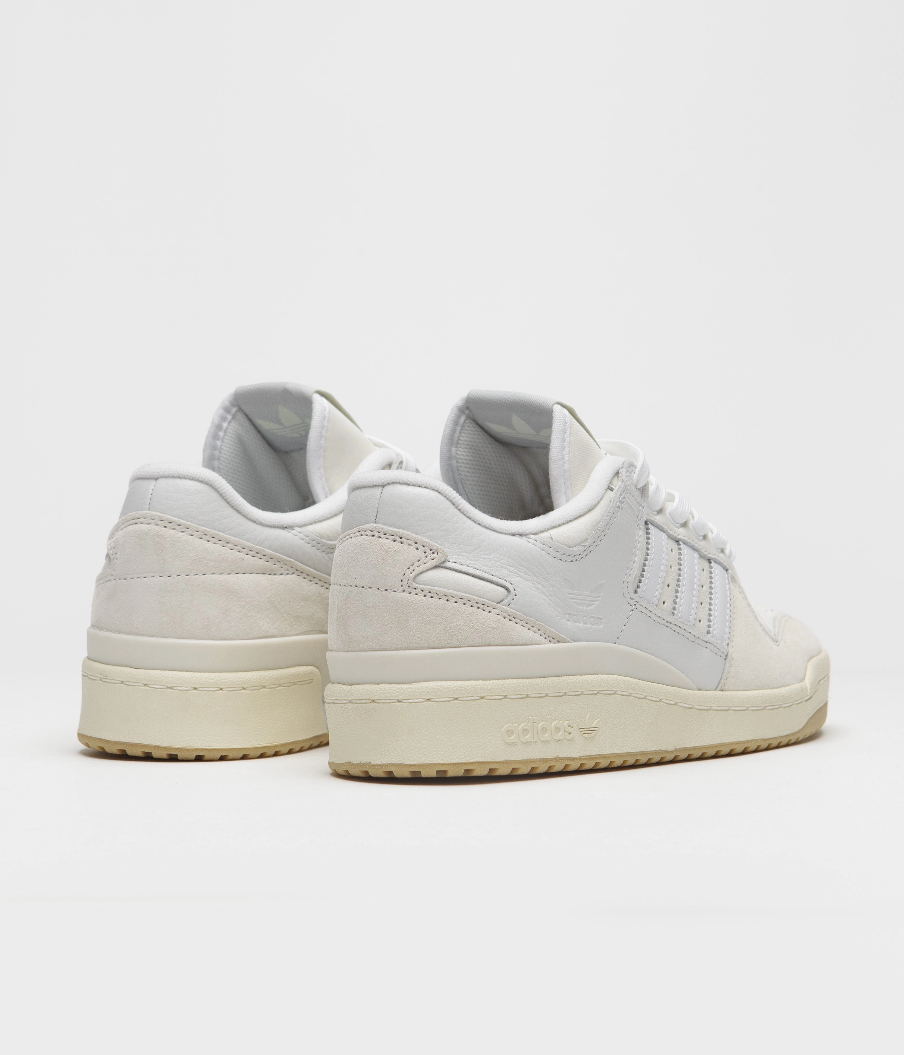 Adidas Forum 84 Low ADV Shoes - Chalk White / White / Cloud White Street Soccer Shoes Adidas