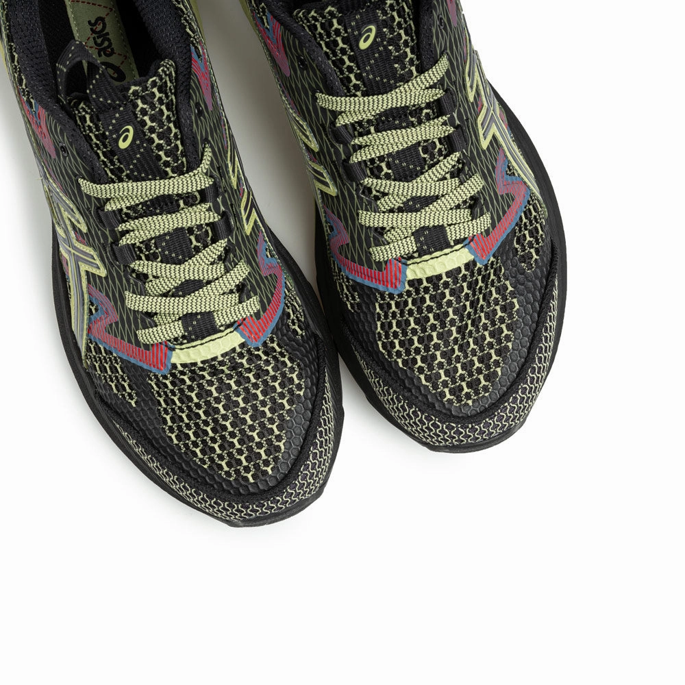US4-S Gel-Terrain Kiko Curation | Black Neon Lime Asics Trail Scout Running Shoes