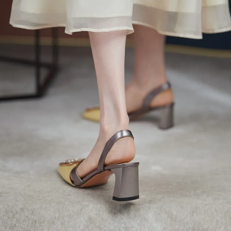 USS Shoes Lucia Women's Square Toe Dress Sandals Footjoy Sandals