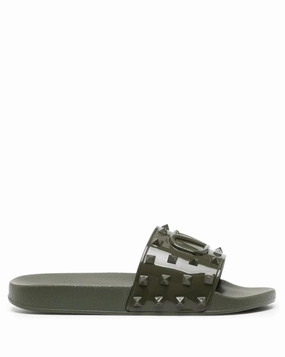 Valentino Garavani Vlogo Rockstud flat slides Ta Sandals