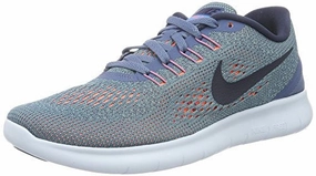 Nike Women Free RN Running Shoe, Ocean Fog/Midnight Navy-Hyper Turq 831509-403 (6) Asics Dynablast 3 Running Shoes
