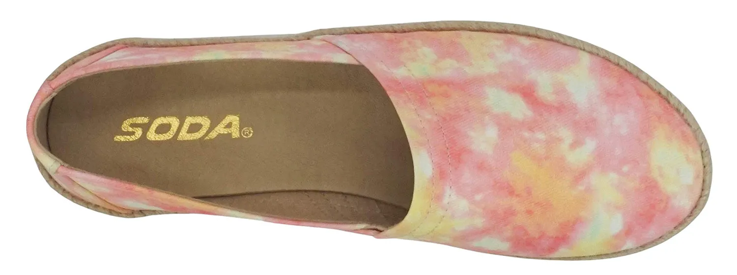 Betty-S DYE Pink Soda White Loafers Leather
