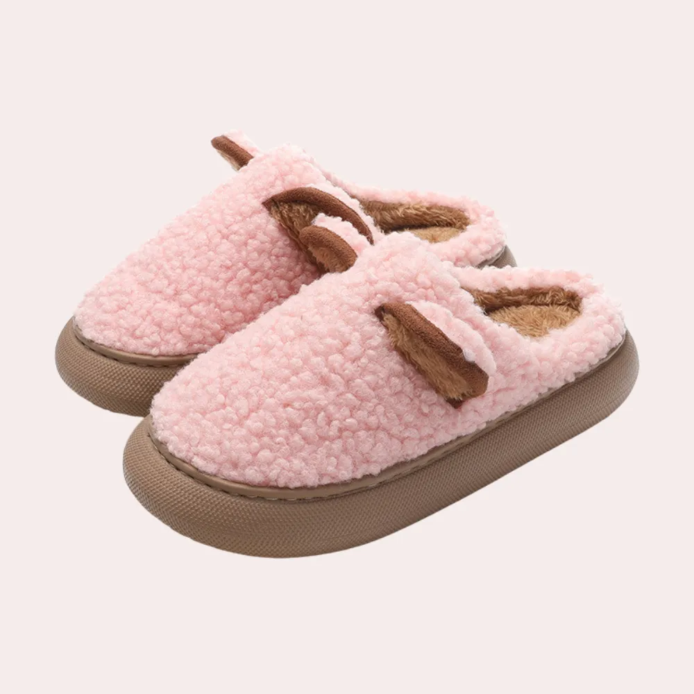 Gezellige pantoffels met dierenoren Coziest Slippers