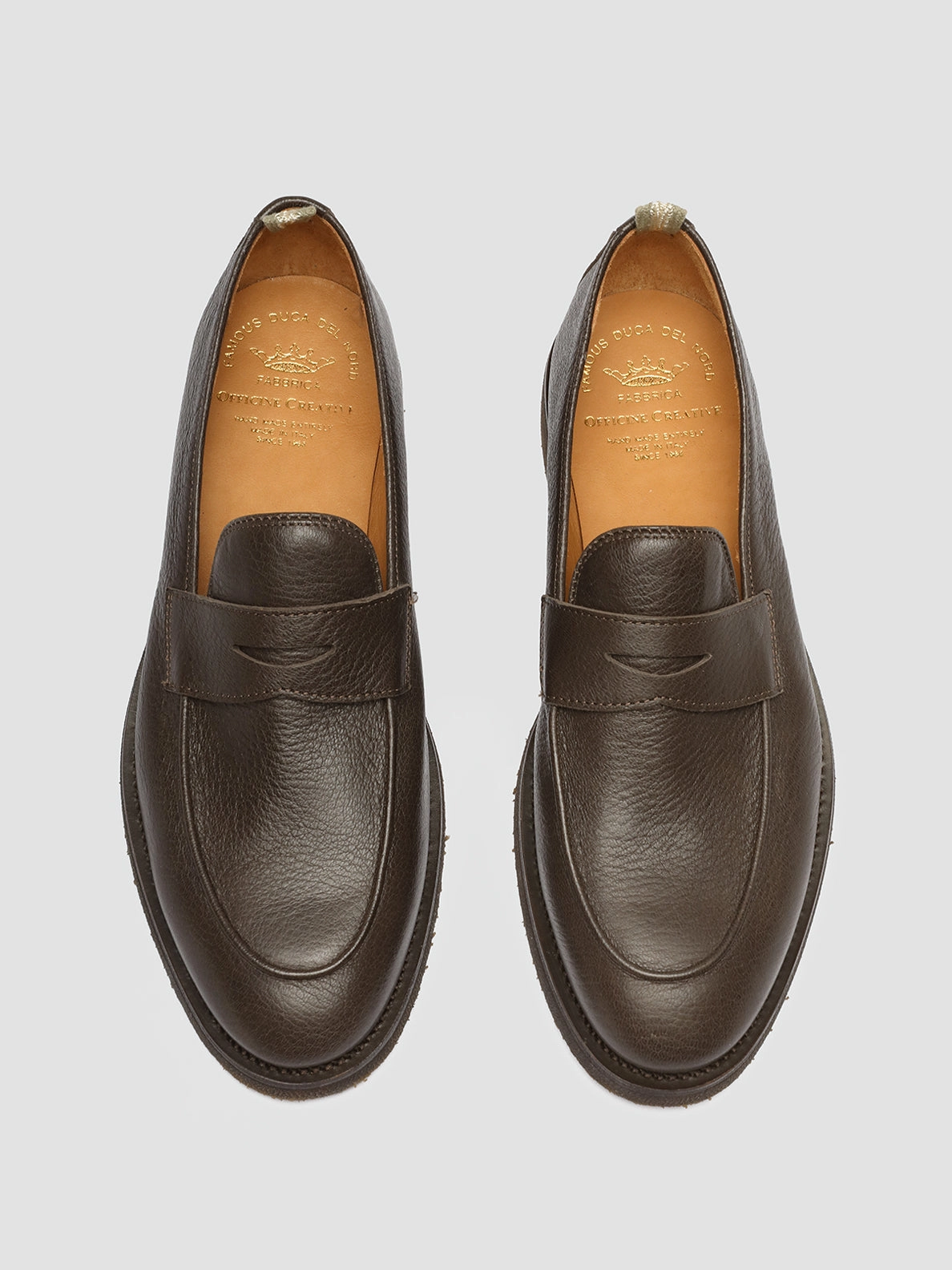 OPERA FLEXI 101 - Brown Leather Penny Loafers Loafers Bar And Grill