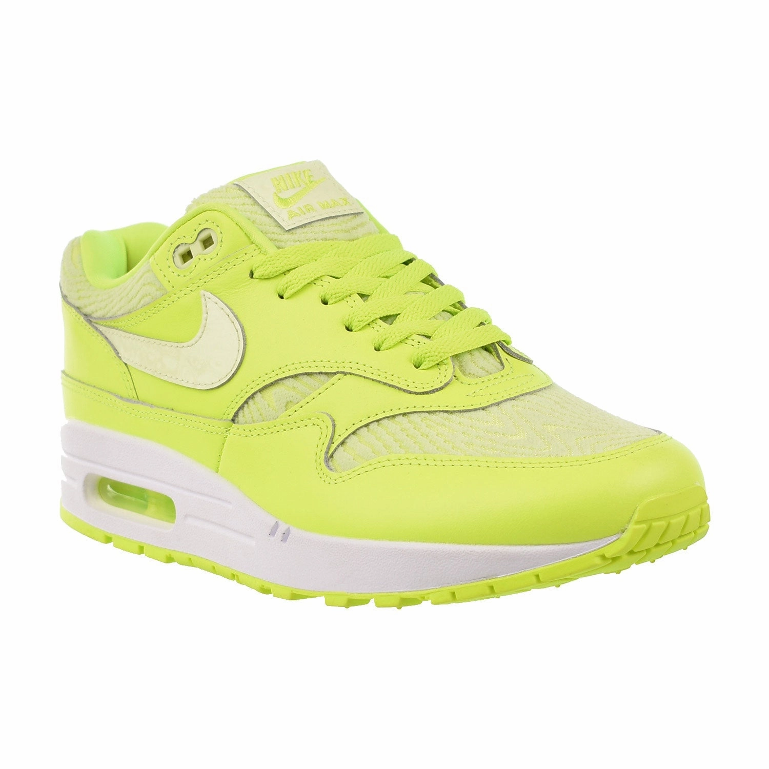 Nike Air Max 1 PRM Volt Men's Shoes Volt-Barely Volt-White Asics Shoes Selector