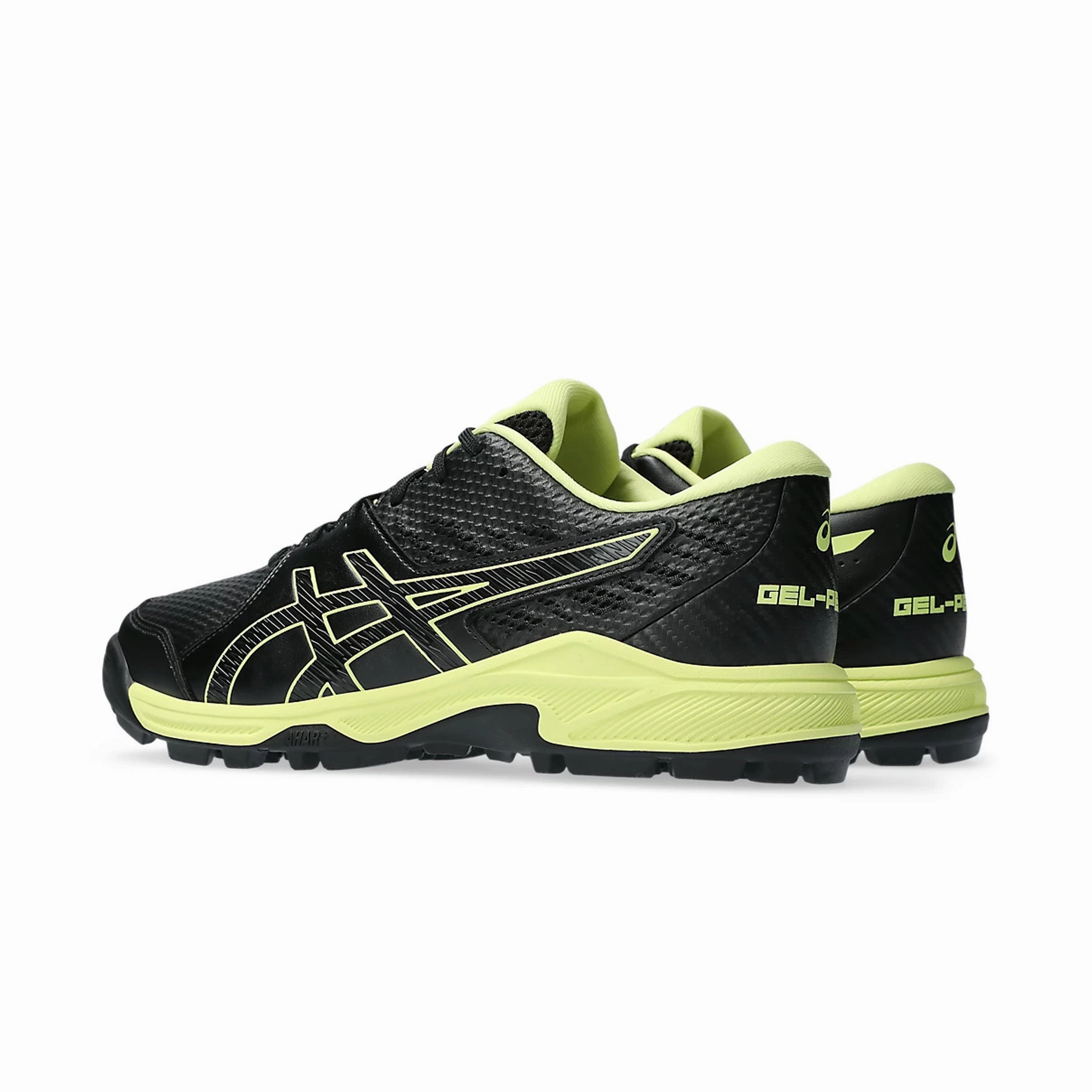 Asics Amplifoam Running Shoes Asics Gel Peake 2 Men's Cricket Shoes - Black/Glow Yellow