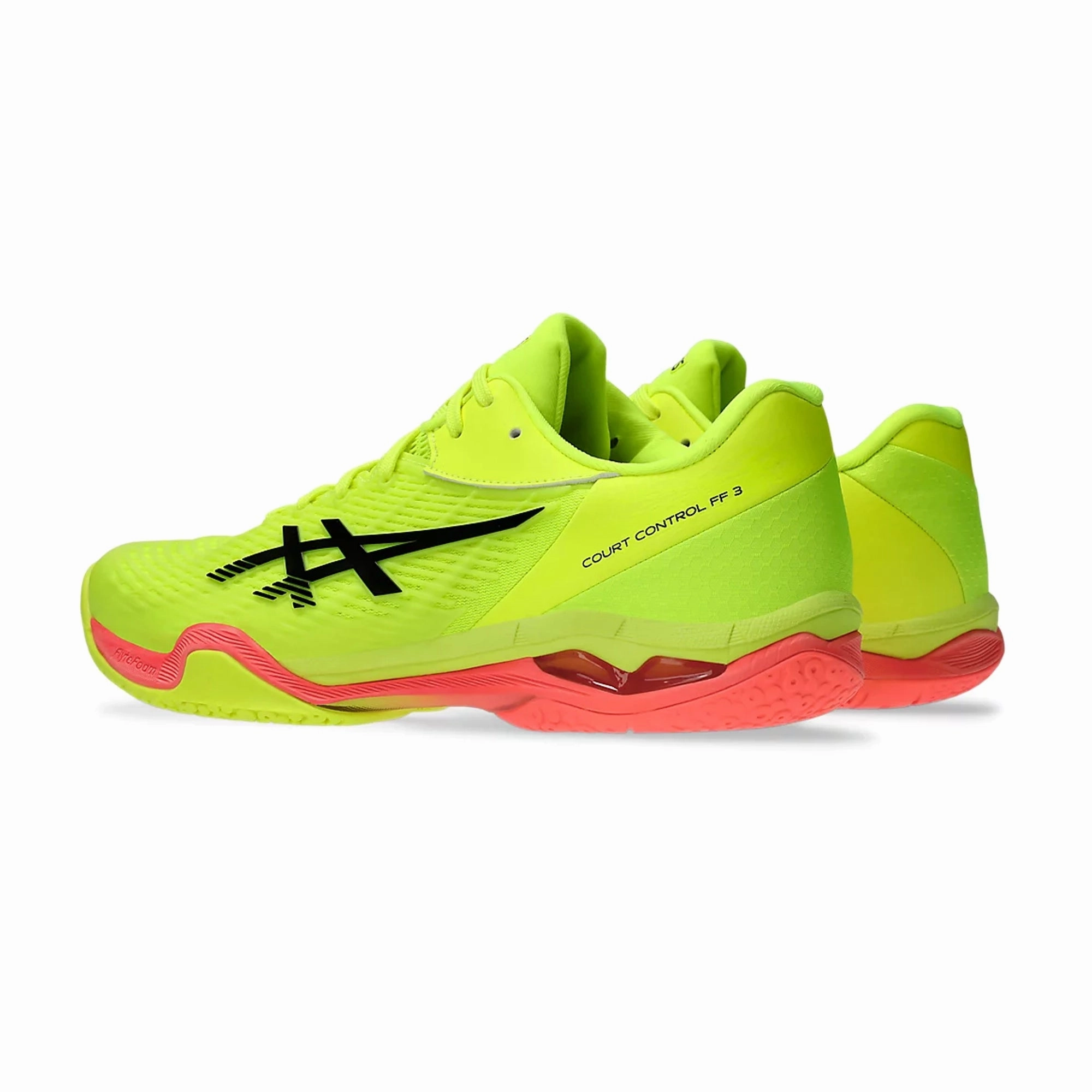 Asics Tennis Shoes Japan Asics Court Control FF3 Paris (Safety Yellow/ Black) Badminton Shoes