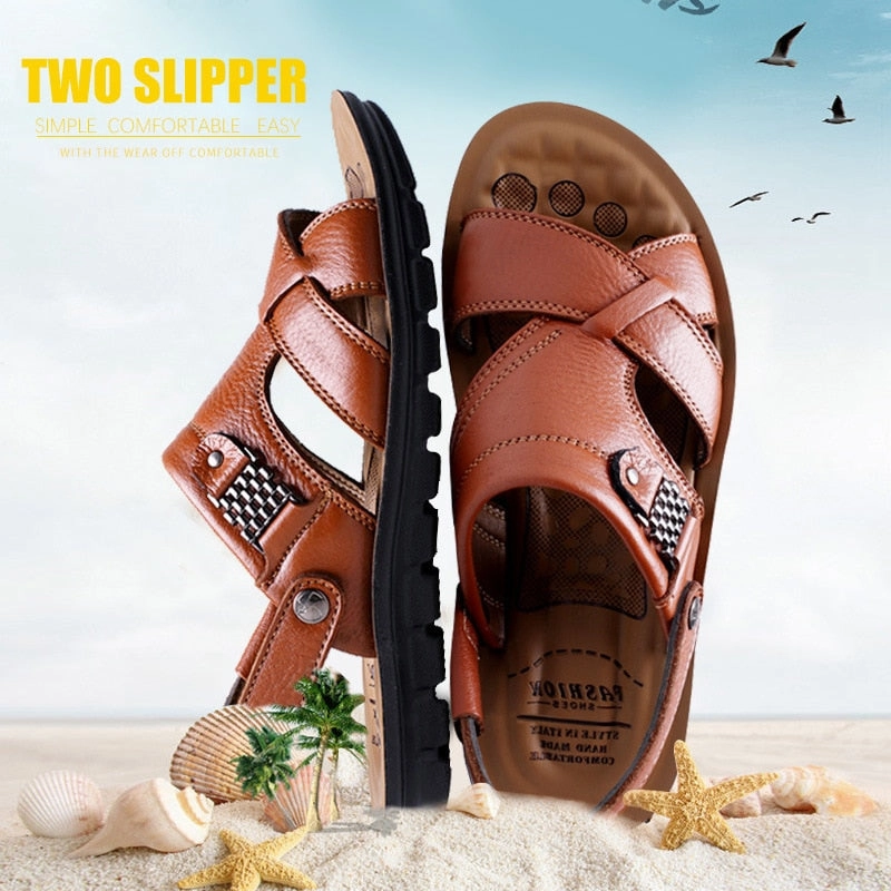 Big Size Men Leather Sandals Summer Classic Men  Slippers Soft Sandals for Comfortable Outdoor Sandals Whitehouse Resort Jamaica Reviews