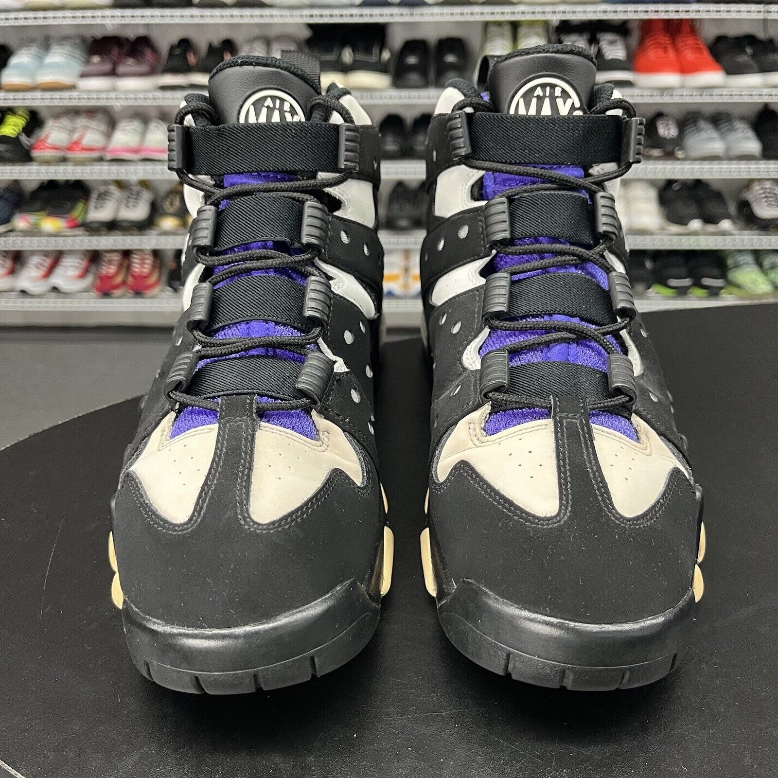 Nike Air Max 2 CB'94 Black Purple 2015 305440-006 Men's Size 11.5 No Insoles Asics Shoe Lines