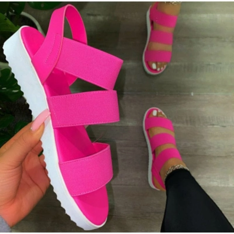 Women Sandals Summer Shoes Casual Slip On Ladies Flats Shoes Most Comfortable Sandals For Problem Feet