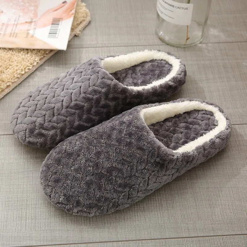 Warm Plush Women Bedroom Slippers Unicorn Slippers
