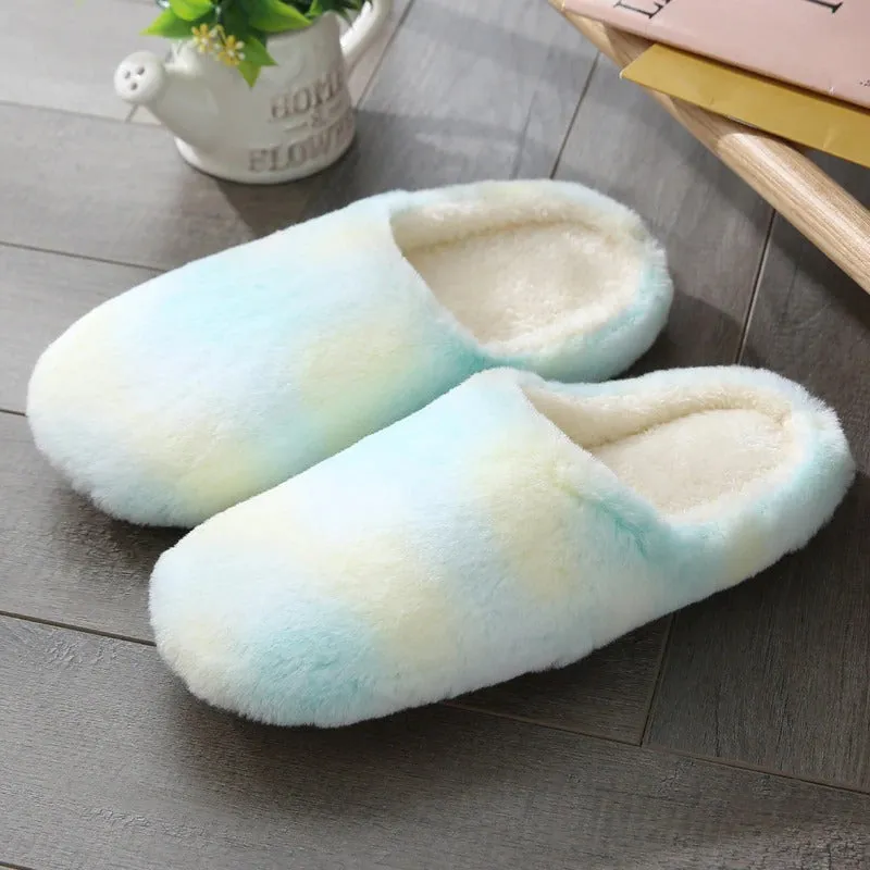 Warm Plush Women Bedroom Slippers Slippers Wide Width