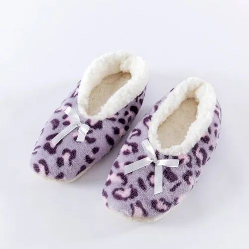Winter Women Star Flock Soft Plush Slipper Winter Shoes Woman Butterfly-Knot Indoor Floor Shoes Women Slipper Shoes Pink Navy Good Slippers For Hardwood Floors
