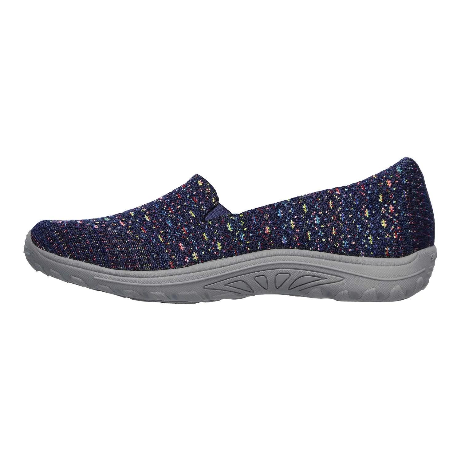 Skechers Women's Reggae Fest-Wicker-Engineered Knit Twin Gore Slip On Silent D Seena Sneakers