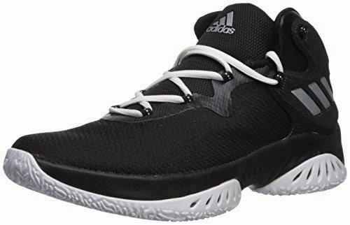 Adidas Everyset Training Shoes adidas Men's Explosive Bounce Basketball Shoes, Black/Metallic Silver/White, (11 M US)