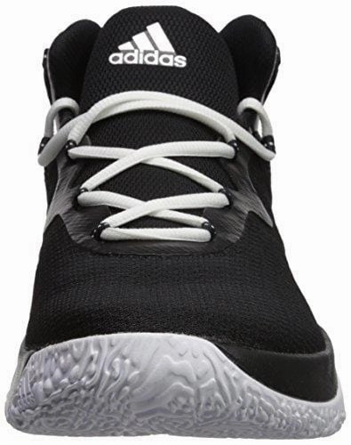 Adidas Super Sleek 72 Shoes adidas Men's Explosive Bounce Basketball Shoes, Black/Metallic Silver/White, (11 M US)