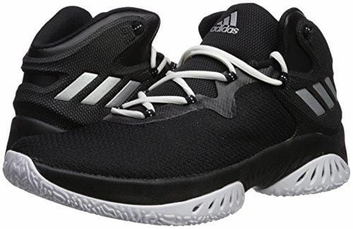 adidas Men's Explosive Bounce Basketball Shoes, Black/Metallic Silver/White, (11 M US) Classic Adidas Shoes
