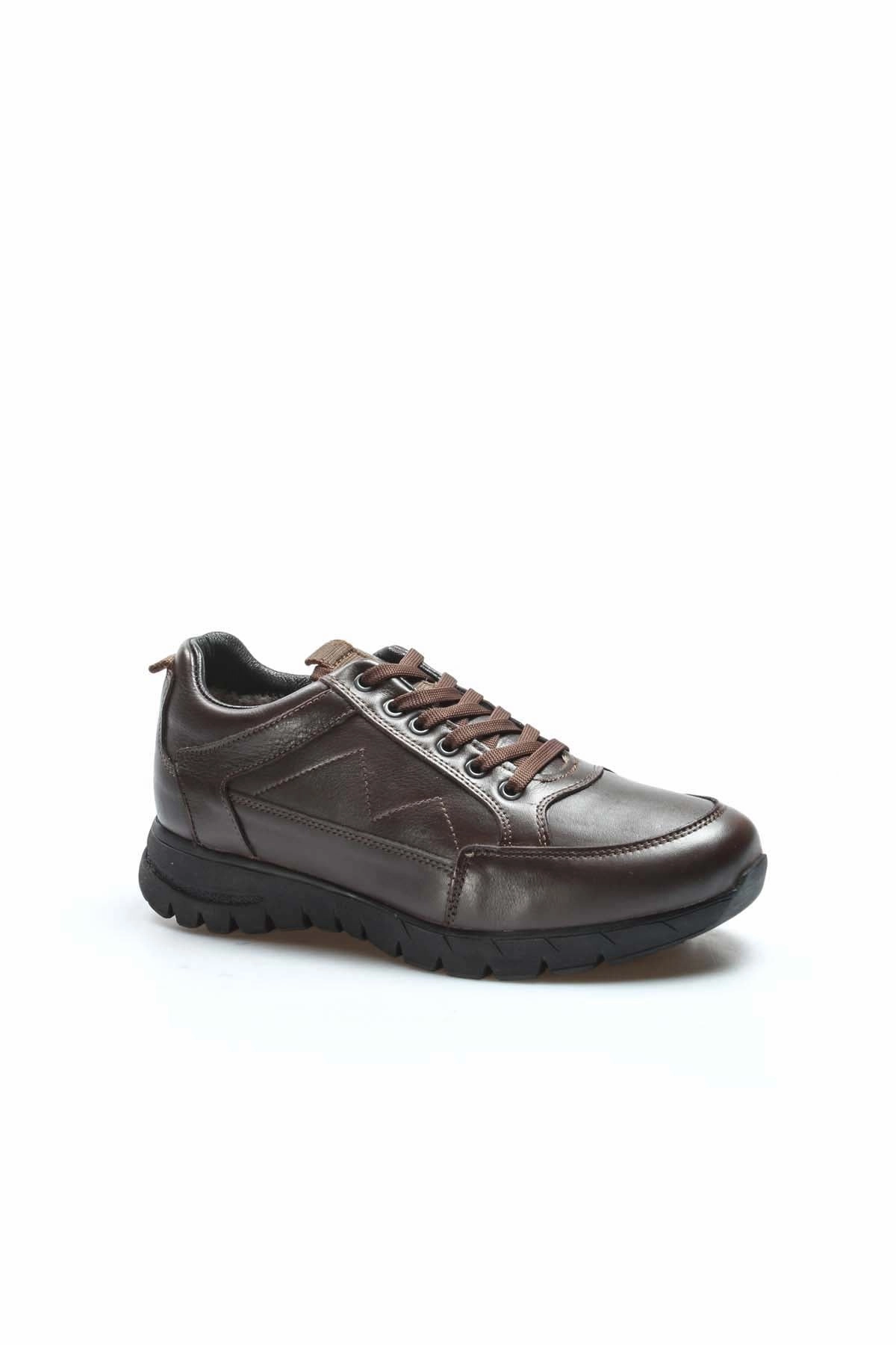 FST Genuine Leather Fur-lined Men's Casual Shoes 723KMA2021 Brown - Rowland Heights Shoes That Goes With Formal And Casual